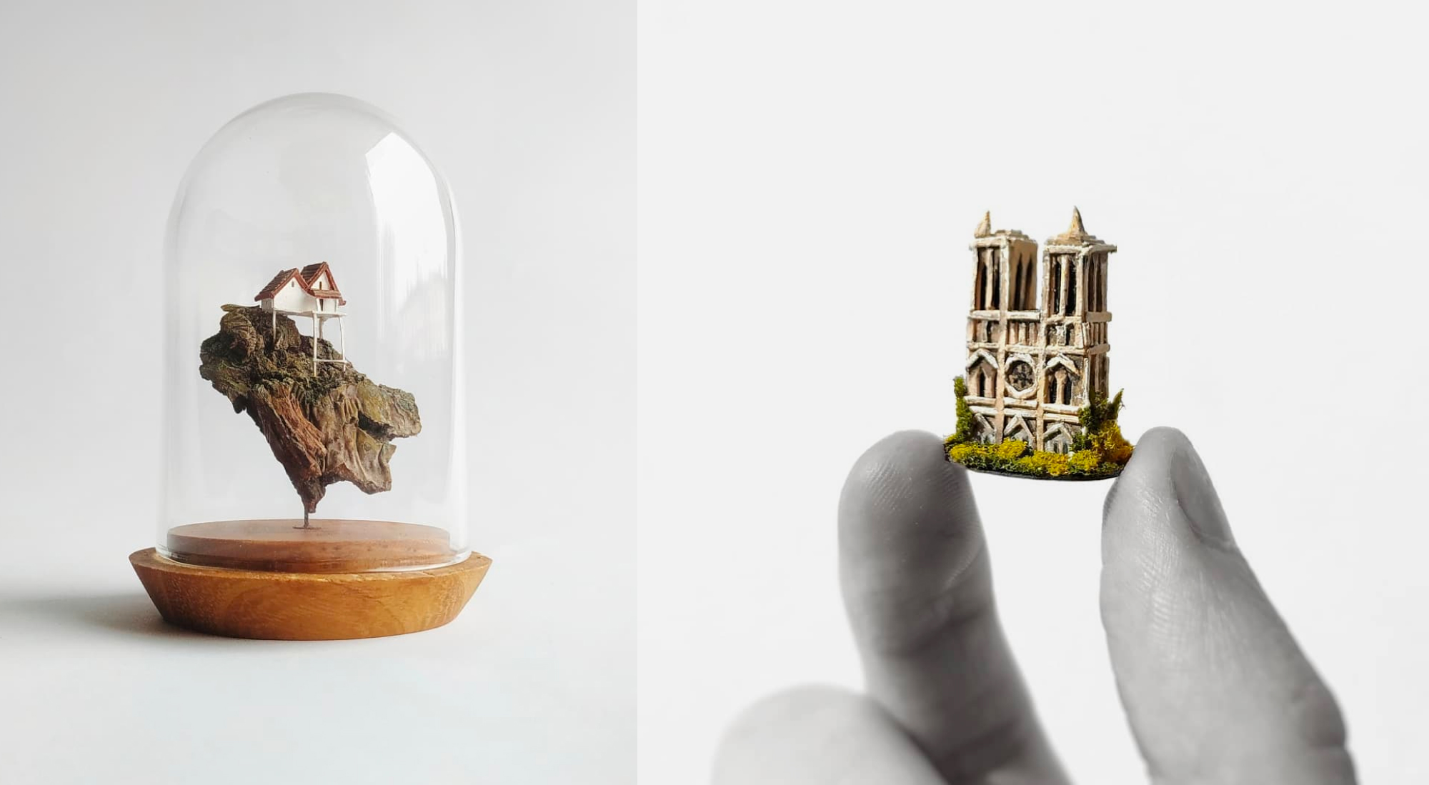 These miniature sculptures bring fantasy worlds into your home ...